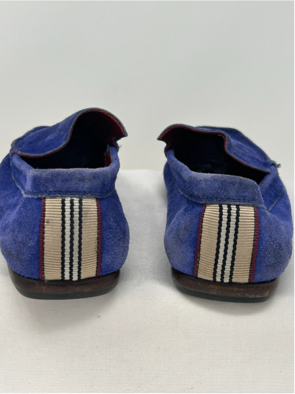 Burberry Dalwood Blue Suede Loafers EU 36.5 / Women’s 6.5 - Picture 6 of 9